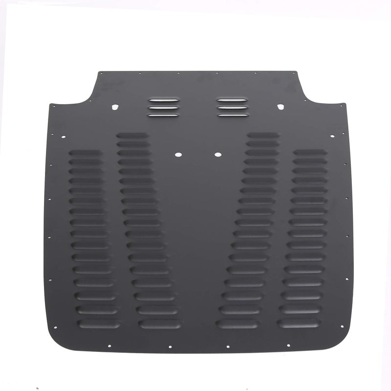 ECOTRIC Hood Louver Compatible with 1997-2002 Jeep Wrangler TJ Black Powder Coating Aluminum Vented Engine Vent Insert Radiator Cooling Panel - Image 3